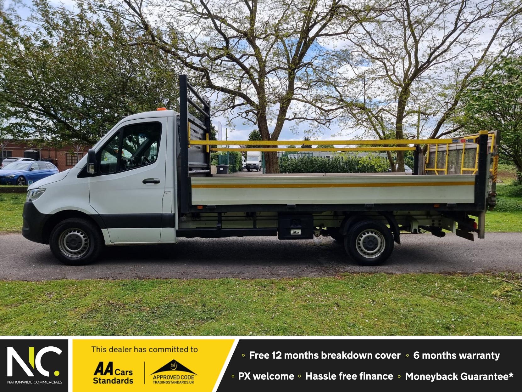 Mercedes-Benz Sprinter 2.1 RWD 314 CDI 14.2m Dropside With Tail Lift - (143 ps) Diesel Manual ⭐️ Euro 6 ⭐️  One Owner ⭐️  Finance Available